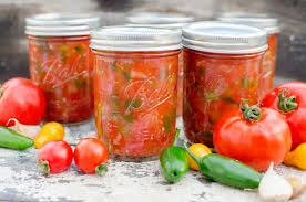 Picture of homemade and homecanned salsa.