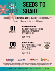 2025 Seeds to Share Event Flyer