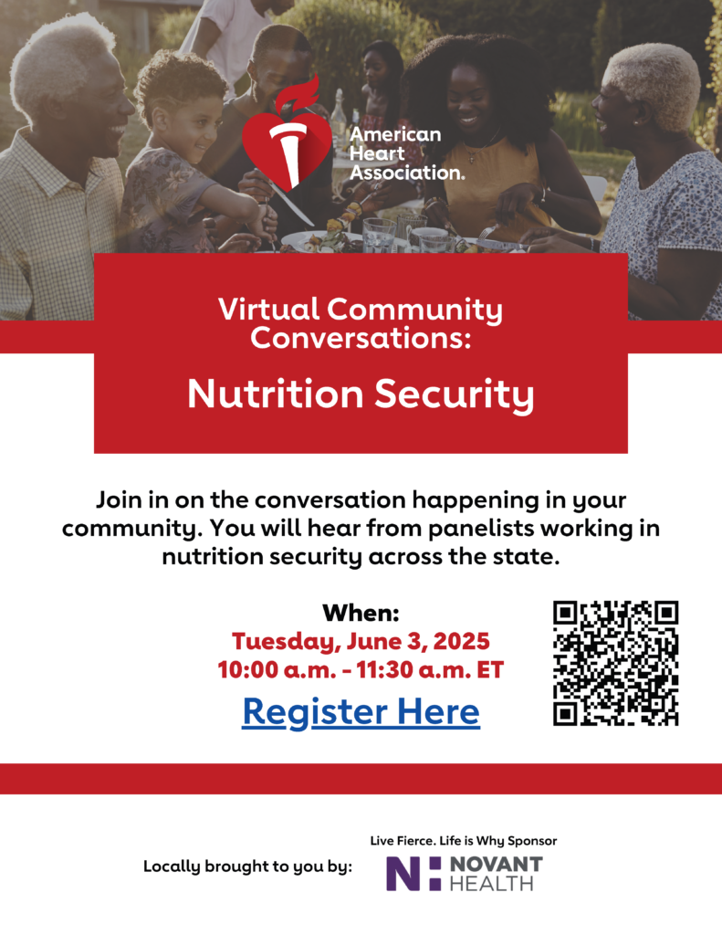 Virtual Community Conversations - Nutrition Security