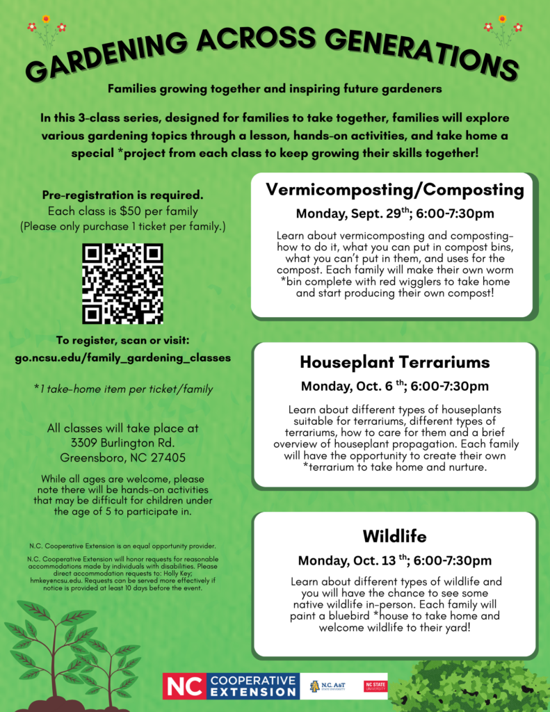 Gardening Across Generations Flyer